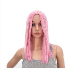 Short pink wig!